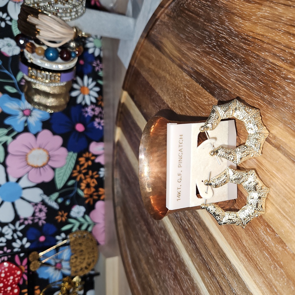 41. Octagonal Gold Filled Earrings
